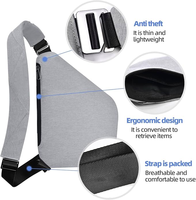 Anti Theft Crossbody Bag, Anti Theft Travel Bag - Image 5