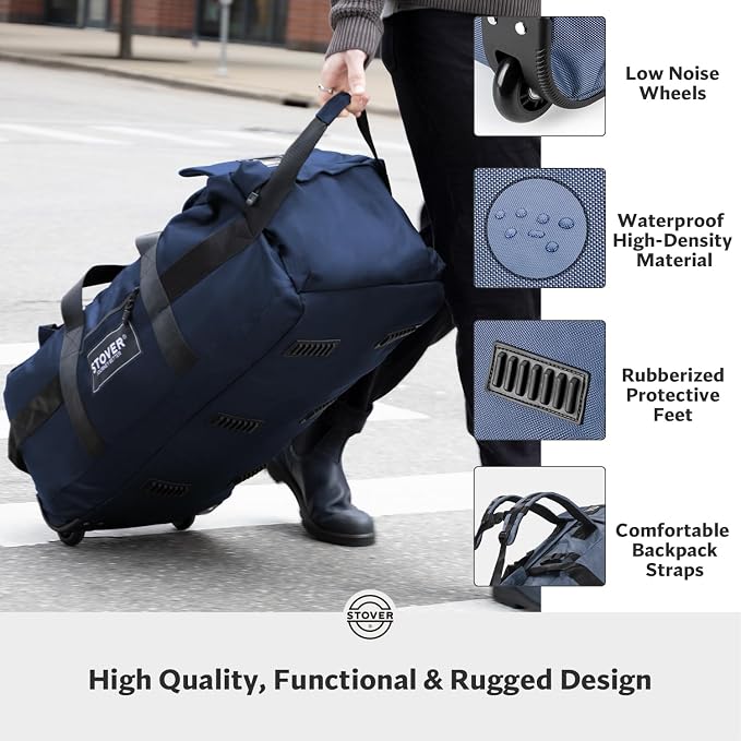 STOVER 80L Rolling Duffel Bag - Image 5