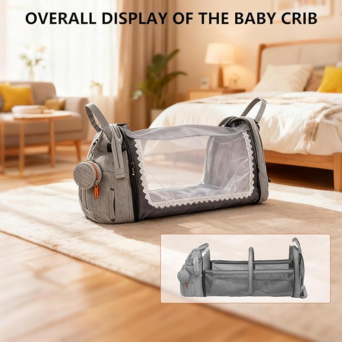 Baby Diaper Bag Backpack with Changing Station, Waterproof Large Capacity Baby - Image 3