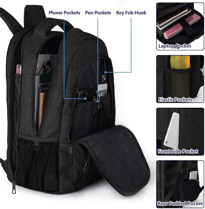 MATEIN Extra Large Backpack, 17 Inch Travel Laptop Backpack - Image 6