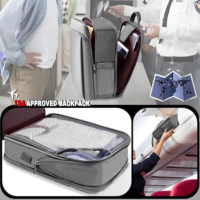 ZINMARK Slim Expandable 15 15.6 16 Inch Laptop Backpack Anti Theft Travel - Image 2