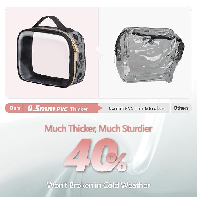 PACKISM Floral Texture Lace TSA Approved Toiletry Bag - Image 4