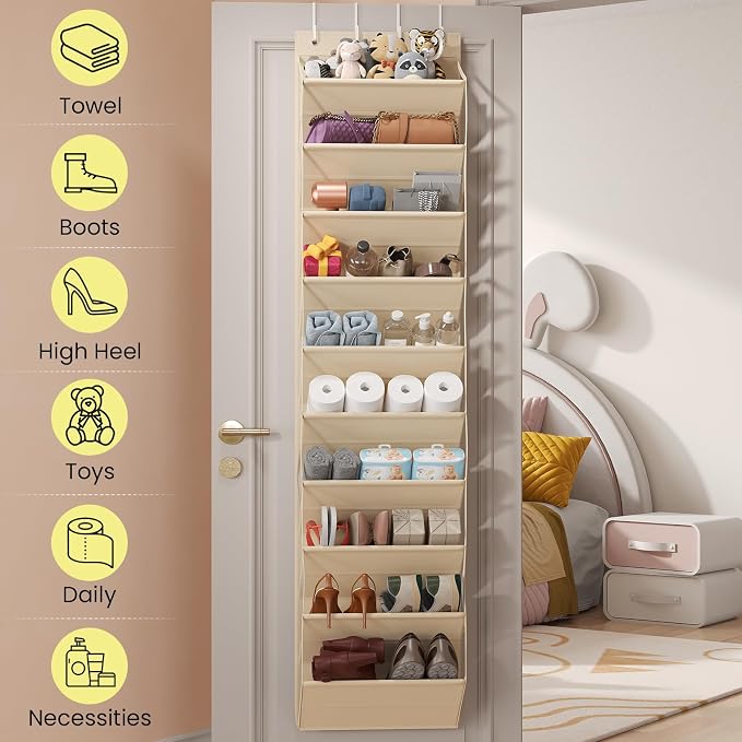 Over the Door Shoe Organizer for Closet, Shoes Rack - Image 2