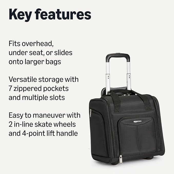 Amazon Basics Underseat Carry On Luggage - Image 2