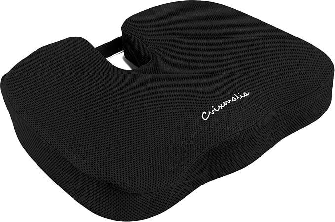 Seat Cushion Premium Memory Foam Non-Slip Coccyx Tailbone Cushion by Unknown