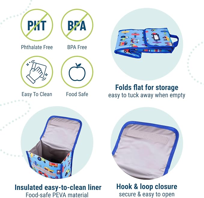 Wildkin Kids Insulated Lunch Bag – Reusable, School & Travel - Image 4