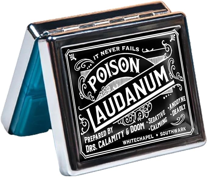 Silver Vintage Pill Box 7 Day Metal Pill Box - Image 4