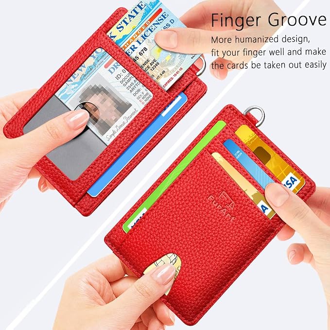 FurArt Slim Minimalist Wallet, Front Pocket Wallets, RFID Blocking, Credit Card - Image 3