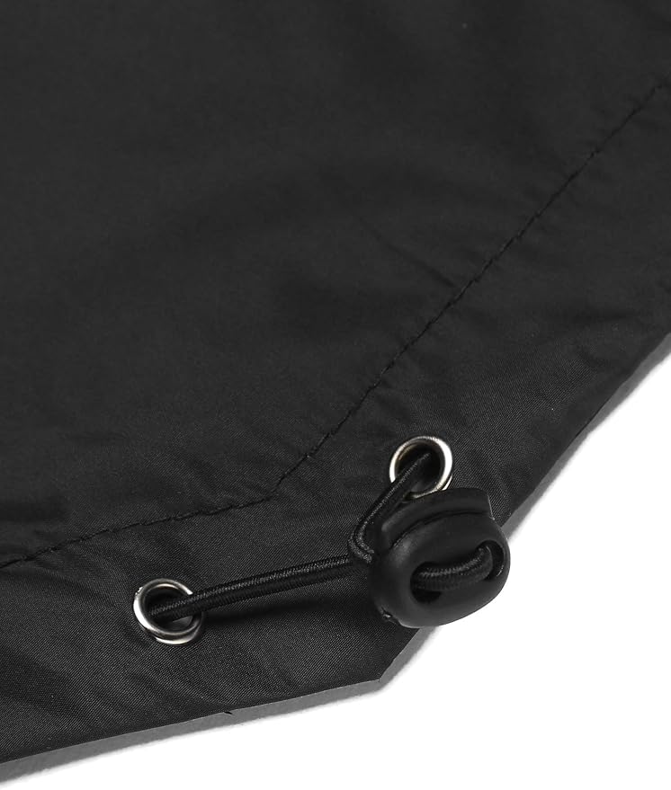 COOFANDY Men's Long Raincoat Ligtweight Rain Jacket Waterproof Outdoor Jackets - Image 7