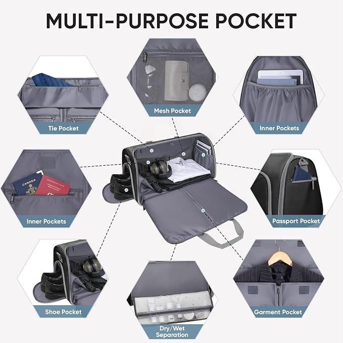 BALEINE Convertible Garment Bag - Image 3