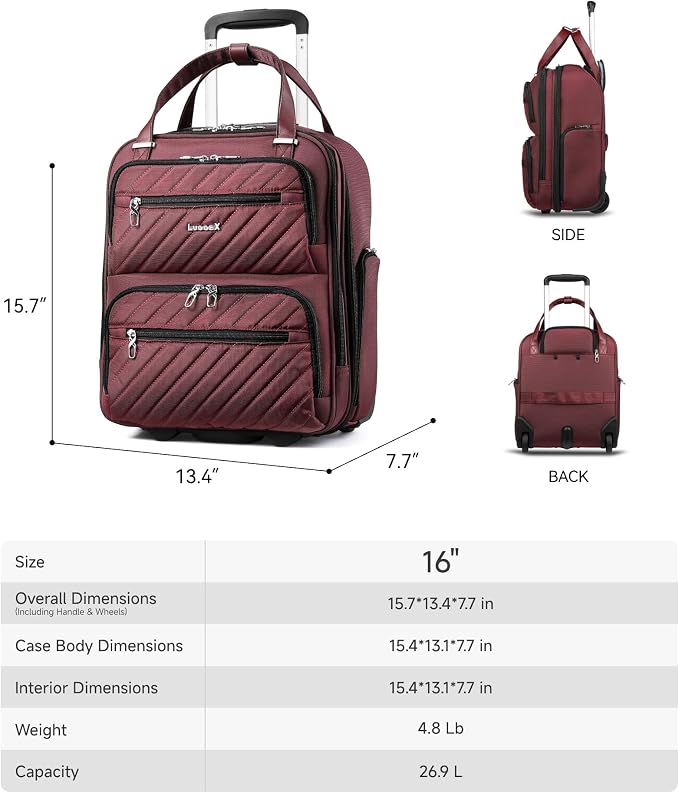 LUGGEX Underseat Carry On Luggage - Image 8