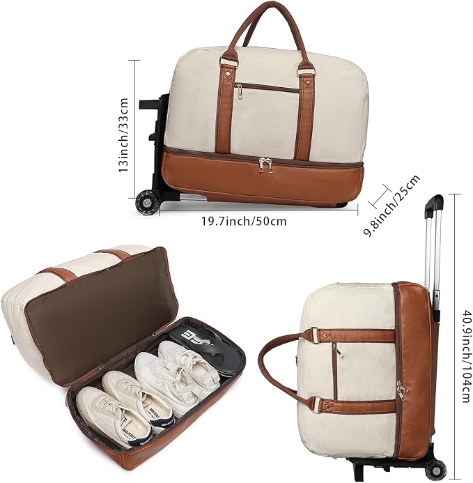 seyfocnia Rolling Duffle Bag - Image 6