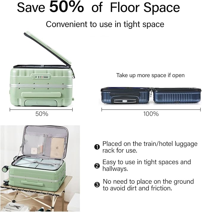 Hanke 26 Inch Large checked Luggage PC Hard Shell luggage Top Opening Aluminum - Image 3