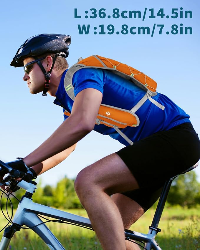 Running Hydration Vest with a 2L Water Bladder, Hydration Pack Lightweight - Image 8