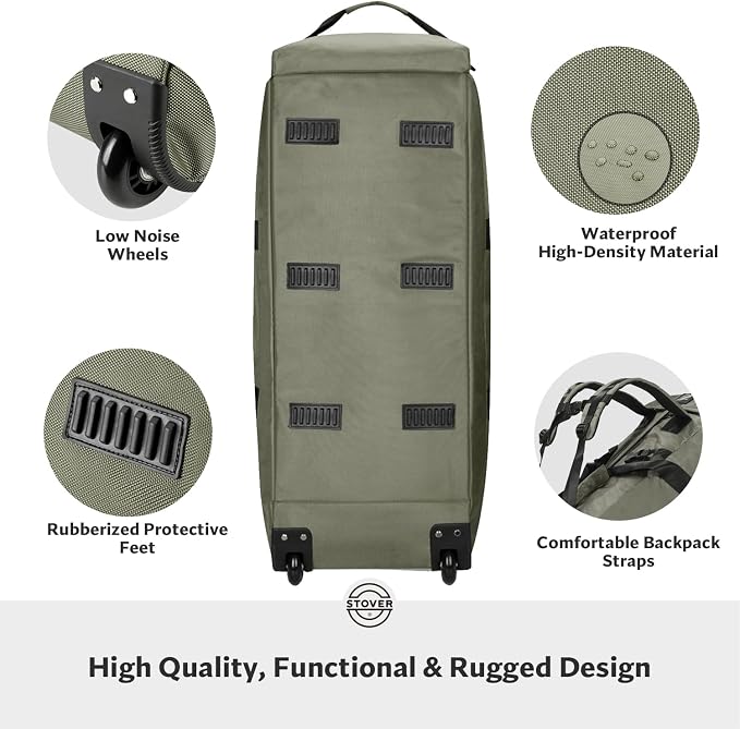 STOVER 80L Rolling Duffel Bag - Image 5