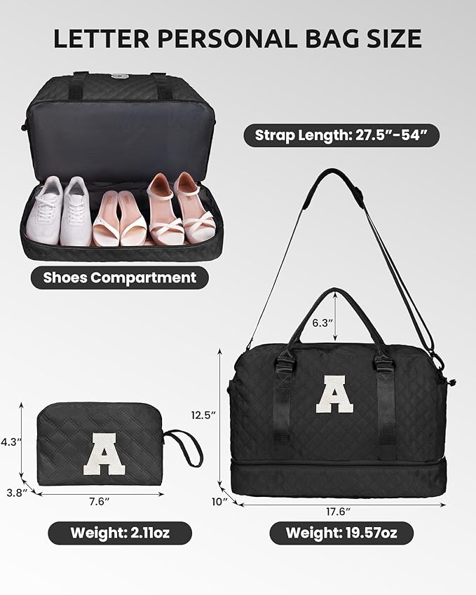Granddaughter Gifts-Initial Duffle Bag - Image 2