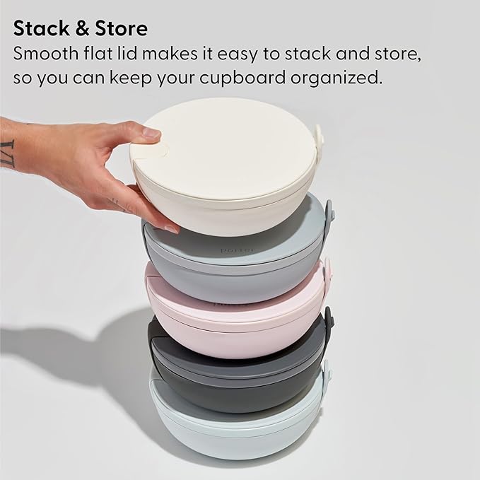 W&P Porter Plastic Bowl Lunch Container w/ Protective Non-slip Exterior - Image 5