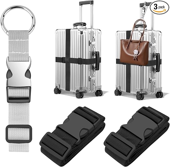 BILIONE 3Pcs Luggage Straps Set by BILIONE