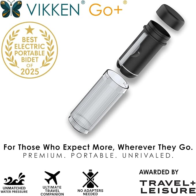 VIKKEN® 200ml Go+ Portable Travel Bidet USB-Type C Electric Rechargeable Mobile - Image 2