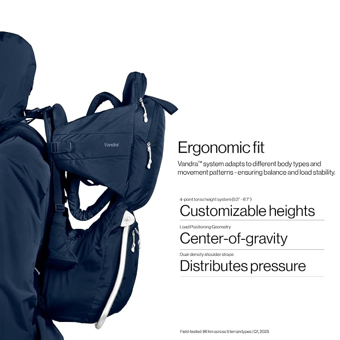 Vandra™ River - Scandinavian Hiking Baby Carrier Backpack - Gravity Lock™ - Image 7