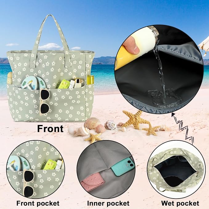 Waterproof Beach Tote Pool Bags - Image 7