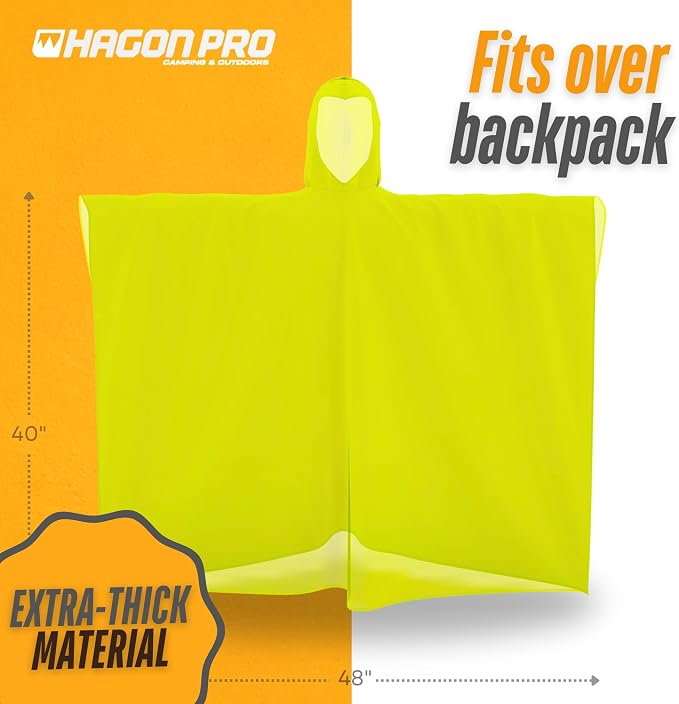 Hagon PRO Disposable Rain Ponchos - Image 6