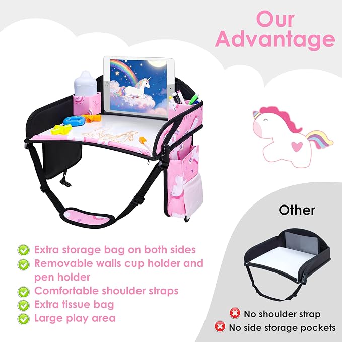Kids Travel Tray, Car Seat Tray - Image 8