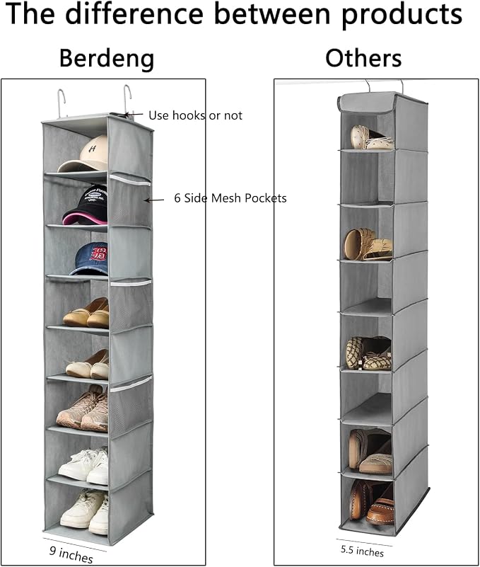 Hanging Shoe Organizer for Closet - Image 4