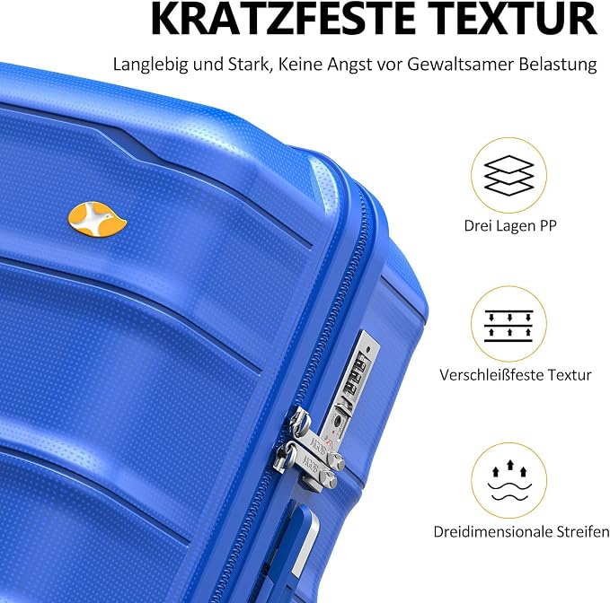 24 Inch Luggage with Spinner Wheels, Hard Shell Suitcase, Lightweight PP - Image 3