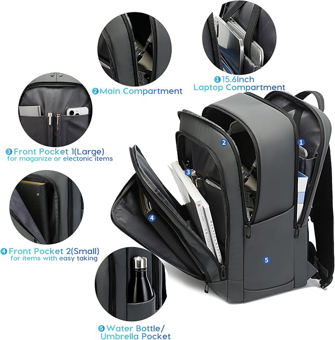 BANGE 28L Everyday Carry Backpack – Fits 15.6 Inch Laptop, Waterproof & Durable - Image 3