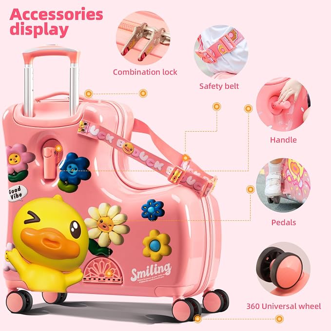 Kids Luggage, Lightweight Ride on Luggage - Image 6
