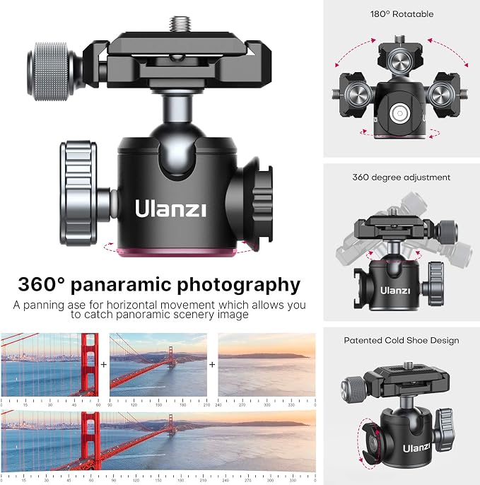 Portable Desktop Mini Tripod PICTRON MT-24 Compact Camera Tripod Aluminum Alloy - Image 3
