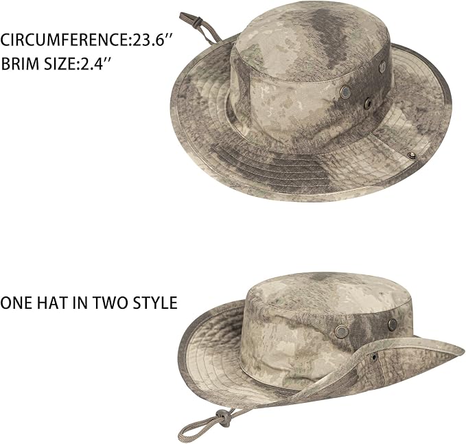 Sun Hats for Men Women Boonie Hat Foldable Fishing Hat UPF 50+ Bucket Hat for - Image 2
