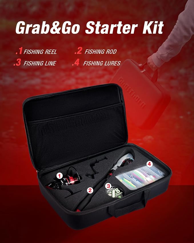 Ghosthorn Fishing Rod and Reel Combo Telescopic Pole Kit Fishing Gear Starter - Image 6