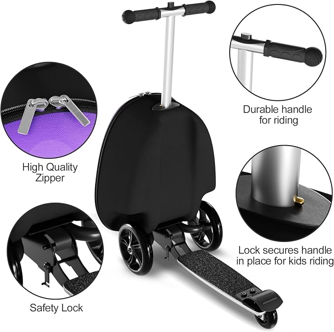 2-in-1 Ride-On Scooter Suitcase, Scooter Luggage - Image 7