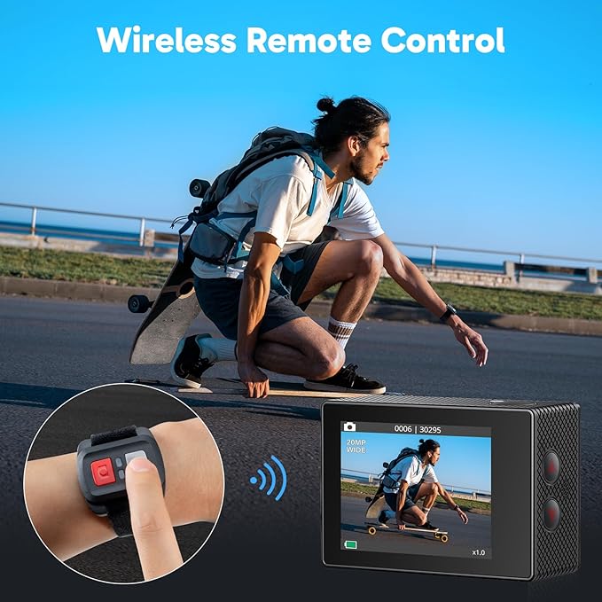 AKASO EK7000 4K30FPS 20MP WiFi Action Camera - Image 6