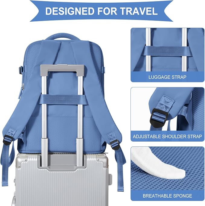 coowoz Travel Backpack for Women Men, Carry On Backpack, Hiking Backpacks - Image 5