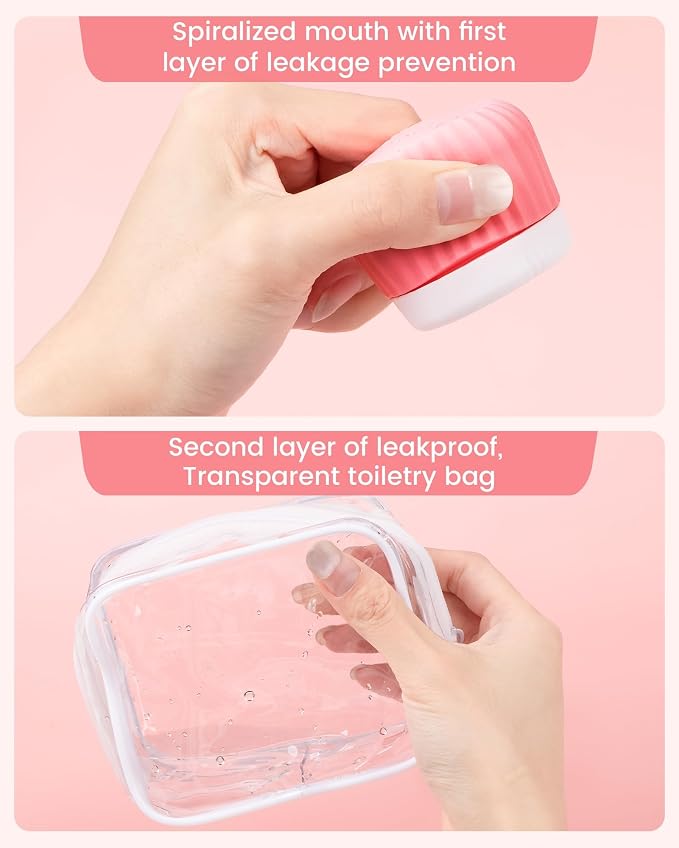 Travel Containers for Toiletries 4 Pack, TSA Approved Travel Size Toiletries - Image 4