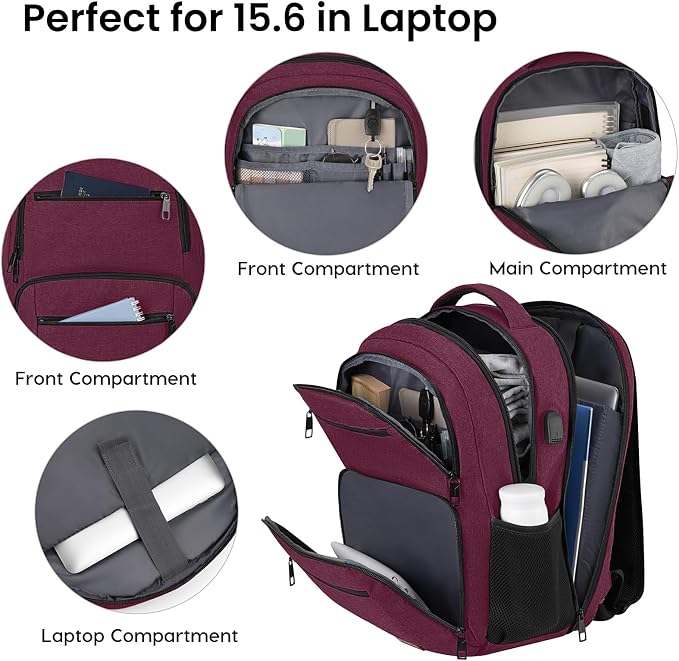 Backpack for Girls Women, School Backpack for Teen Boys, Lightweight Casual - Image 2