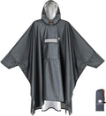ANYOO Hooded Rain Poncho for Adults Waterproof Lightweight Rain Coat for Men by Anyoo