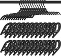 12 PCS Black Portable Folding Clothes Hangers, Non-Slip Folding Hangers by Unknown
