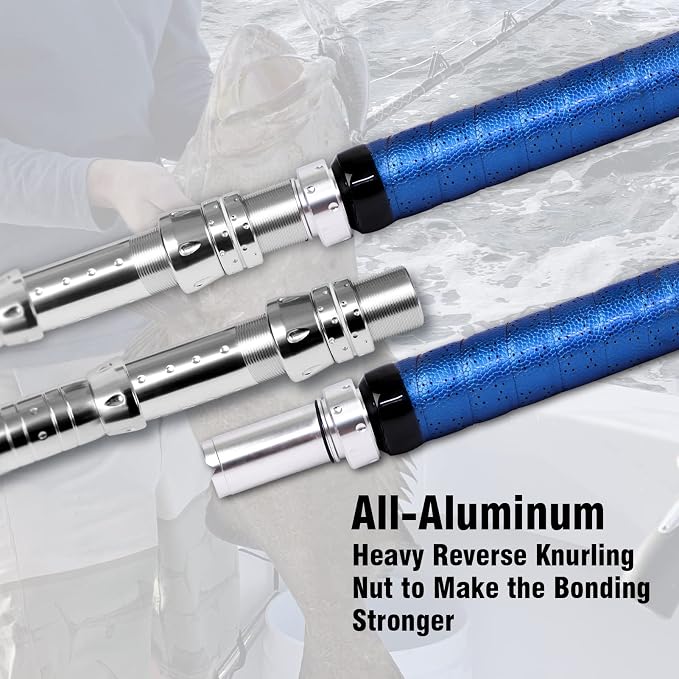 Fiblink Bent Butt Fishing Rod 2-Piece Saltwater Offshore Trolling Rod - Image 4