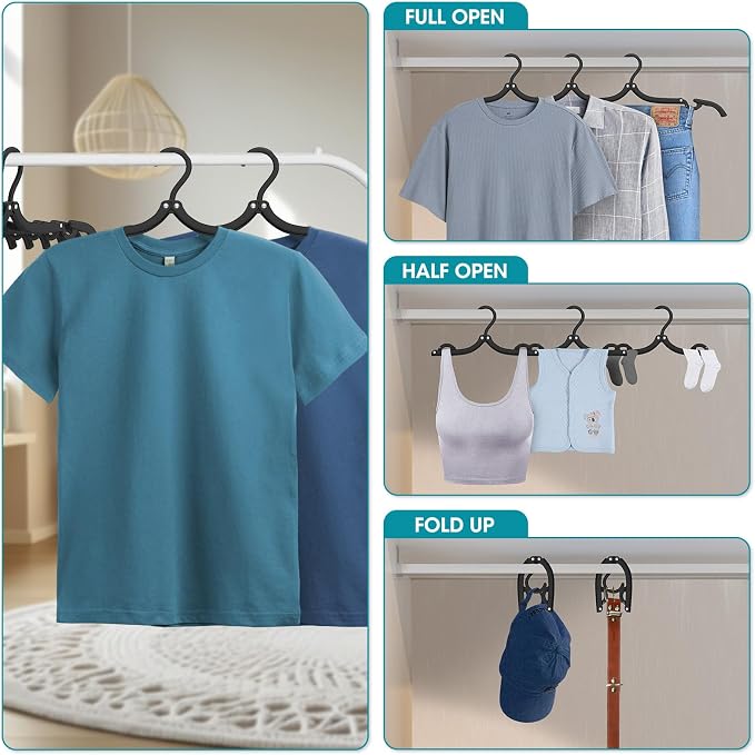 36 Pcs Travel Hangers Portable Foldable Travel Hanger Organizer, Plastic Cruise - Image 3