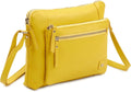Wise Owl Accessories Small Soft Pebbled Real Leather Crossbody Handbags Purses by WiseOwlAccessories