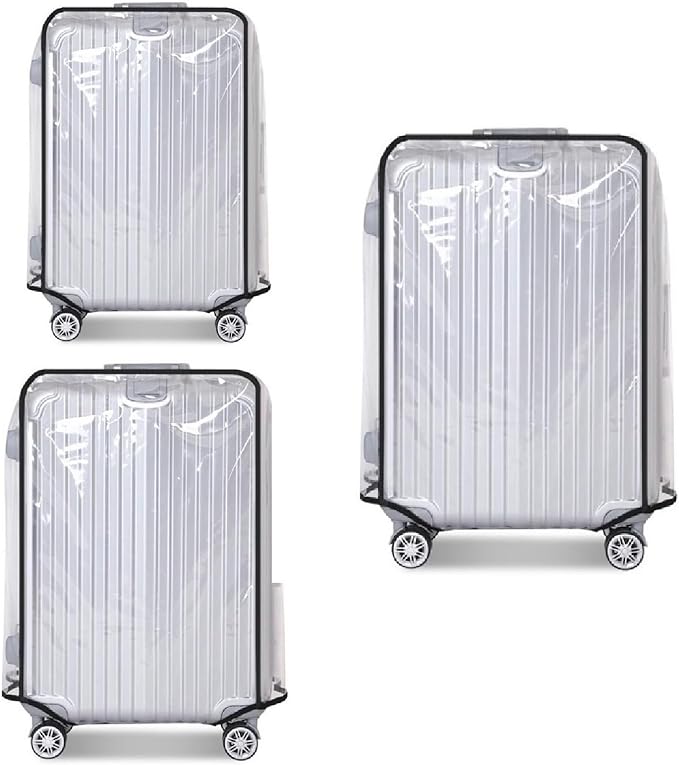 Clear PVC Luggage Cover Protectors by FABULWAY