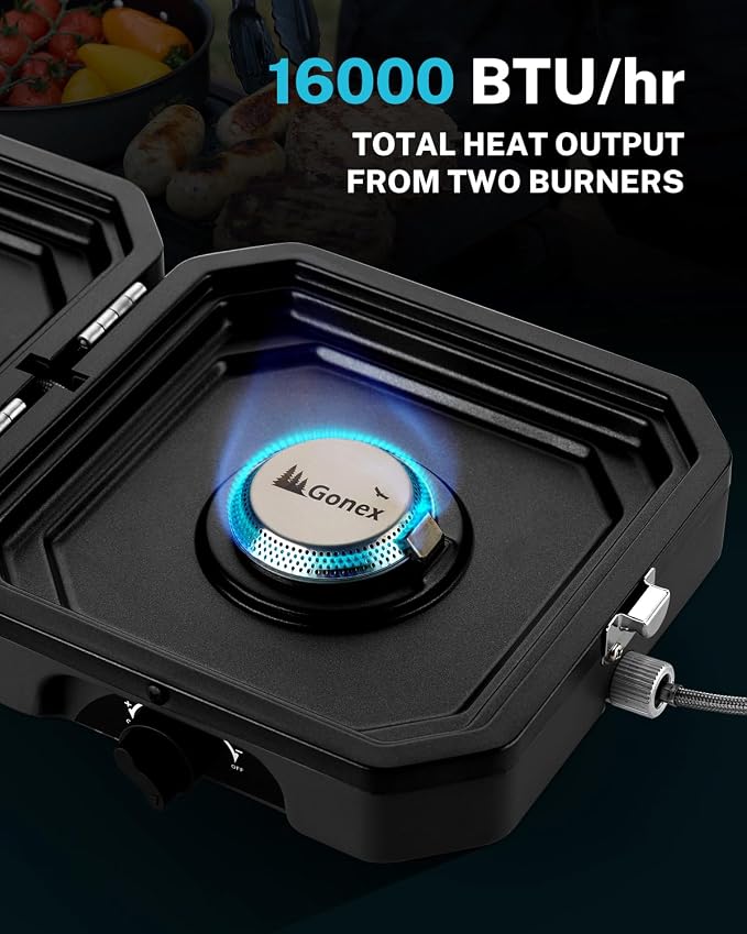 Gonex 2 Burner Propane Camping Stove - Image 3