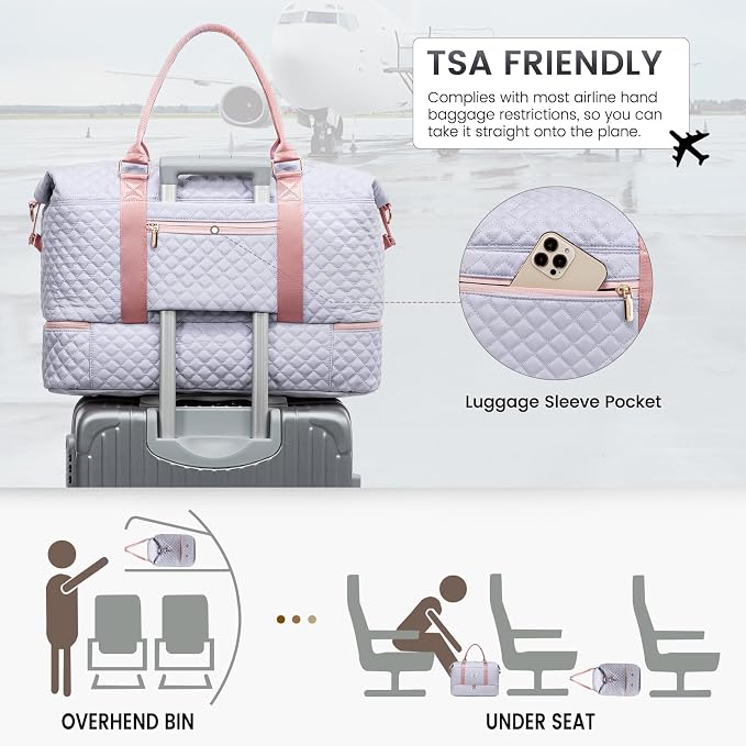 LOVEVOOK Travel Duffle Bag, Weekender Bags - Image 6