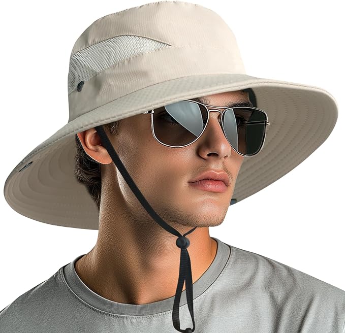 NPQQUAN Ponytail Sun Bucket Hats by NPQQUAN