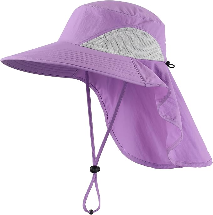 Home Prefer Outdoor UPF50+ Sun Hat Wide Brim Mesh Fishing Hat by HomePreferHatsCaps