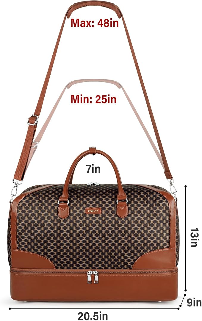 Weekender Bag for Women, Travel Duffel Bag Carry On Overnight Bag - Image 6